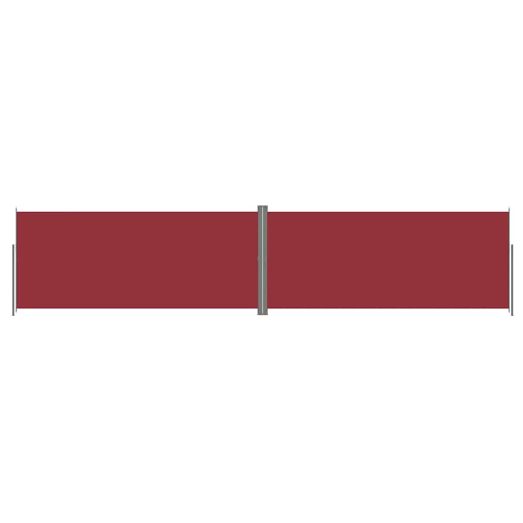 Vidaxl windscherm uittrekbaar 220x1000 cm rood