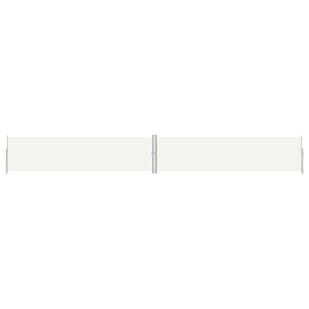 Vidaxl windscherm uittrekbaar 160x1200 cm crèmekleurig
