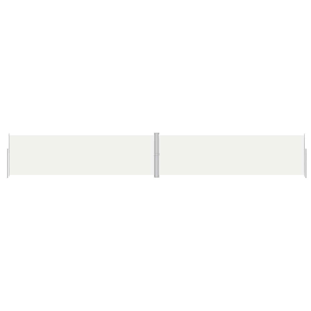 Vidaxl windscherm uittrekbaar 180x1200 cm crèmekleurig