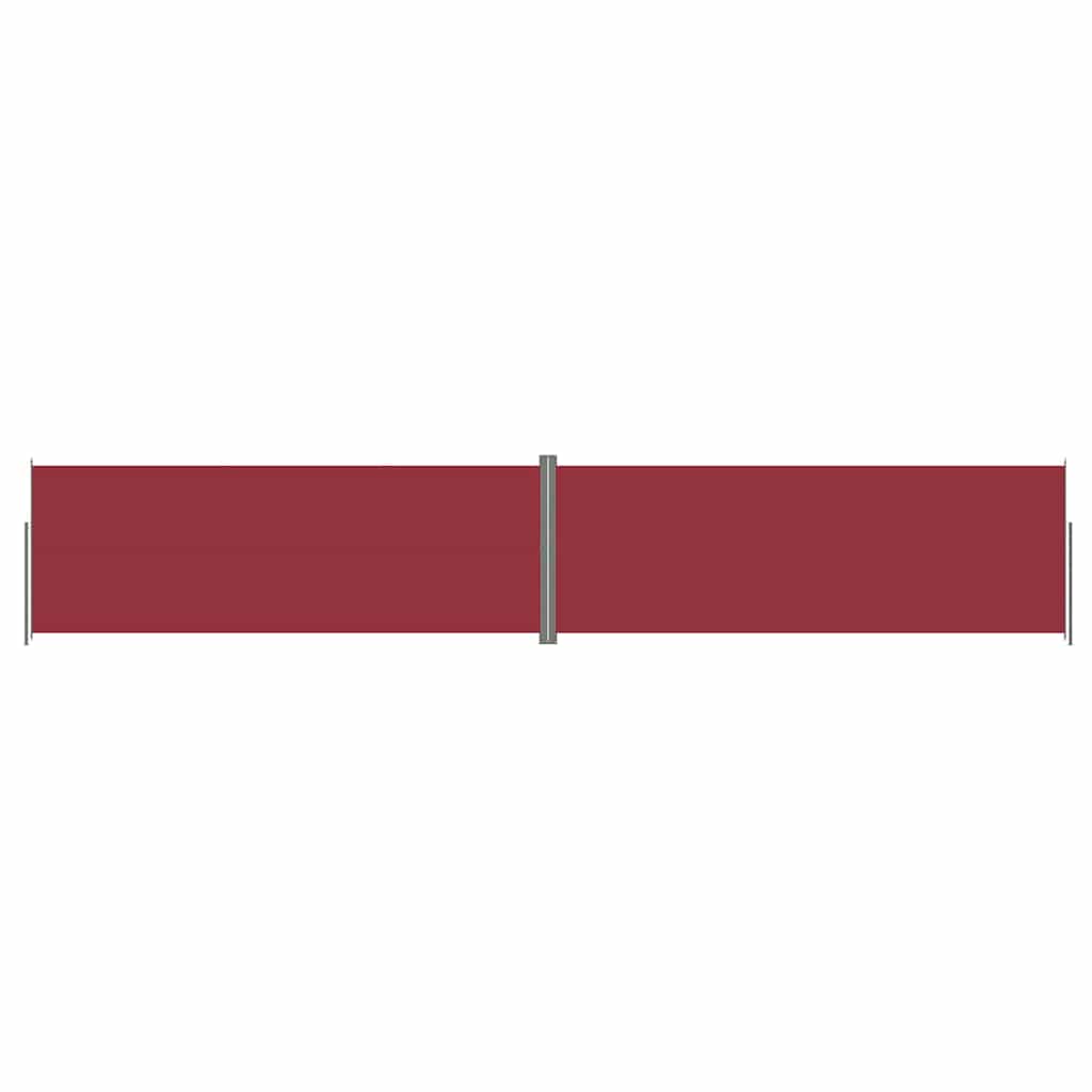 Vidaxl windscherm uittrekbaar 220x1200 cm rood