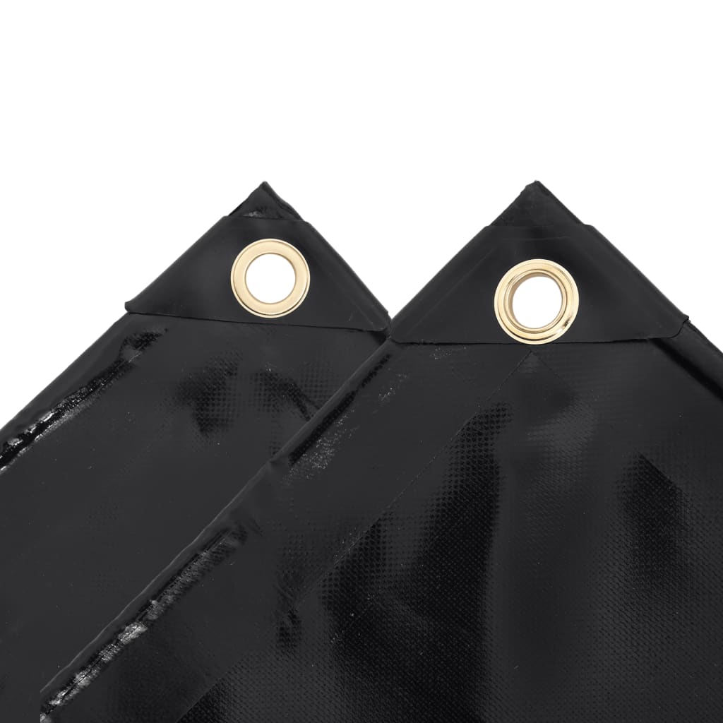 Vidaxl dekzeil 650 g m² 3x3 m zwart