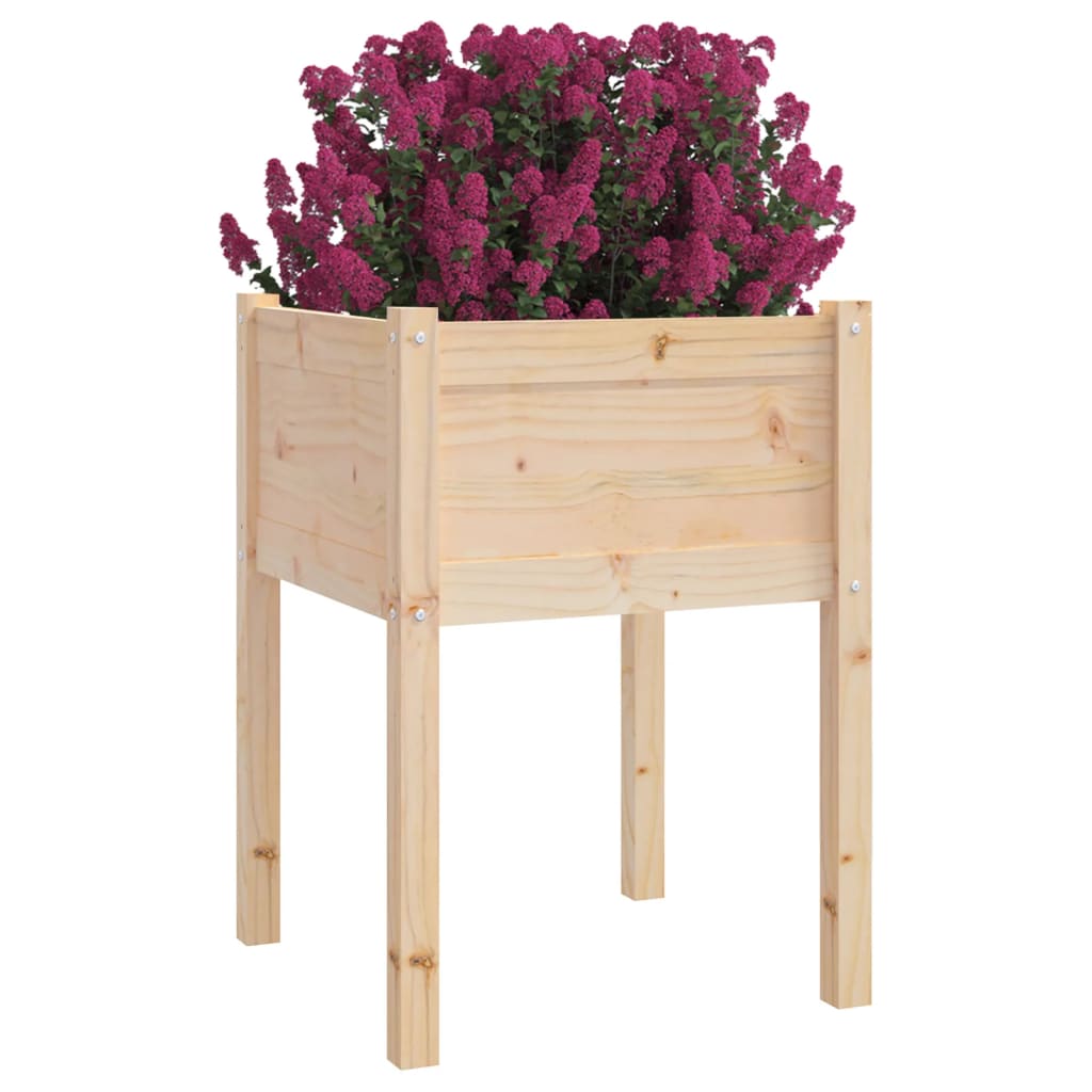 Vidaxl plantenbakken 2 st 50x50x70 cm massief groenhout