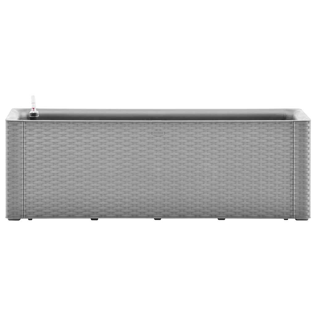 Vidaxl plantenbak verlicht met bewateringssysteem 100x43x33 cm grijs