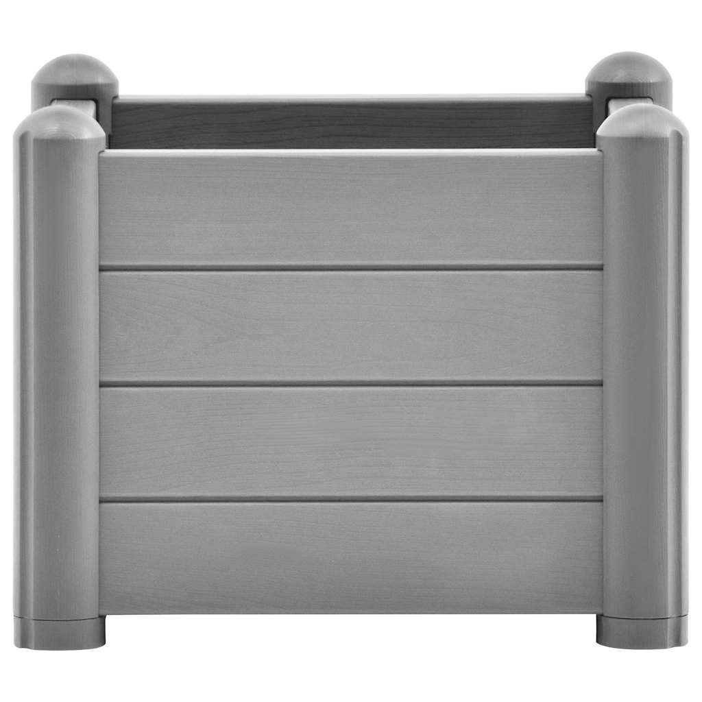 Vidaxl plantenbak 43x43x35 cm pp steengrijs