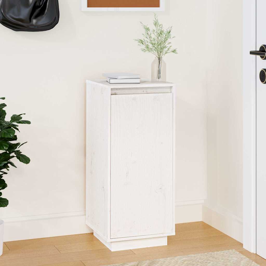 Vidaxl schoenenkast 35x35x80 cm massief groenhout wit