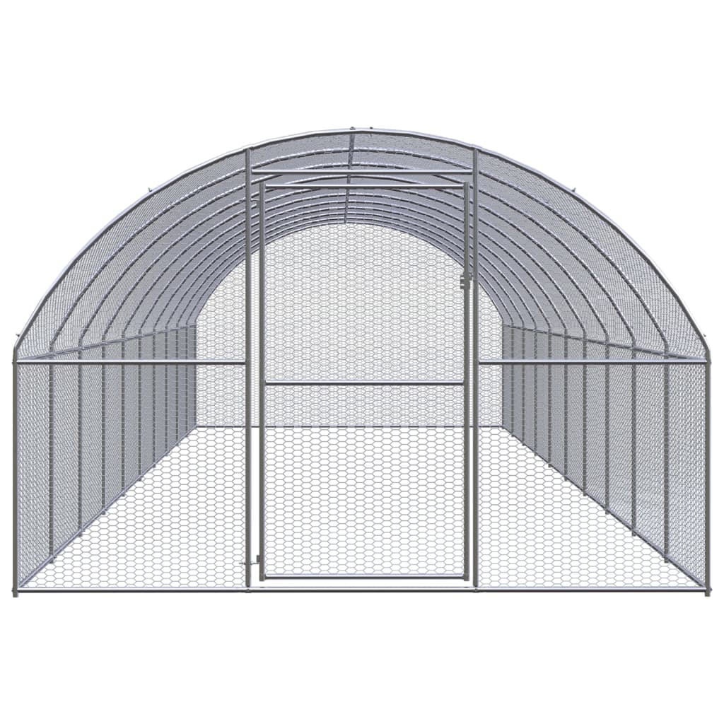 VidaXL Kippenren 3x10x2m gegalvaniseerd staal