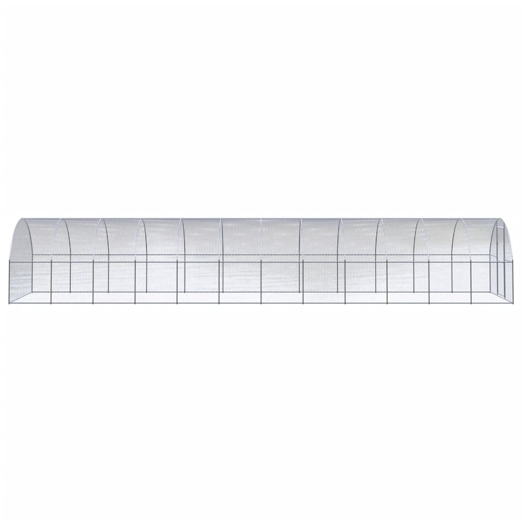 VidaXL Kippenren 3x12x2m gegalvaniseerd staal