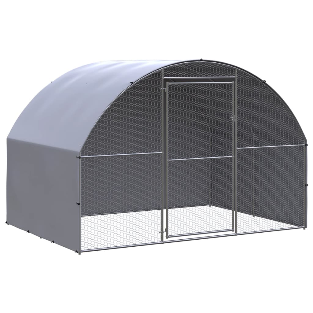 VidaXL Kippenren 3x2x2m gegalvaniseerd staal