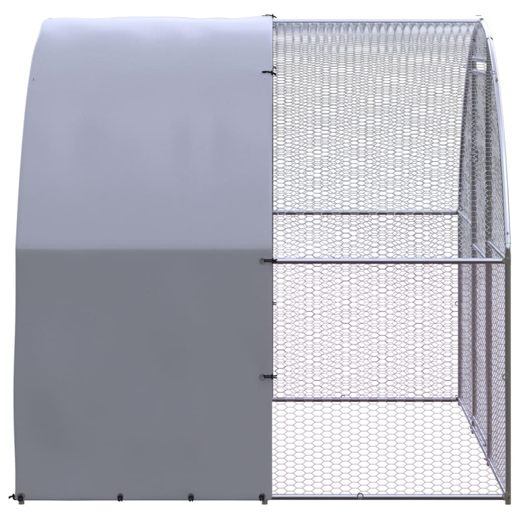 VidaXL Kippenren 3x2x2m gegalvaniseerd staal