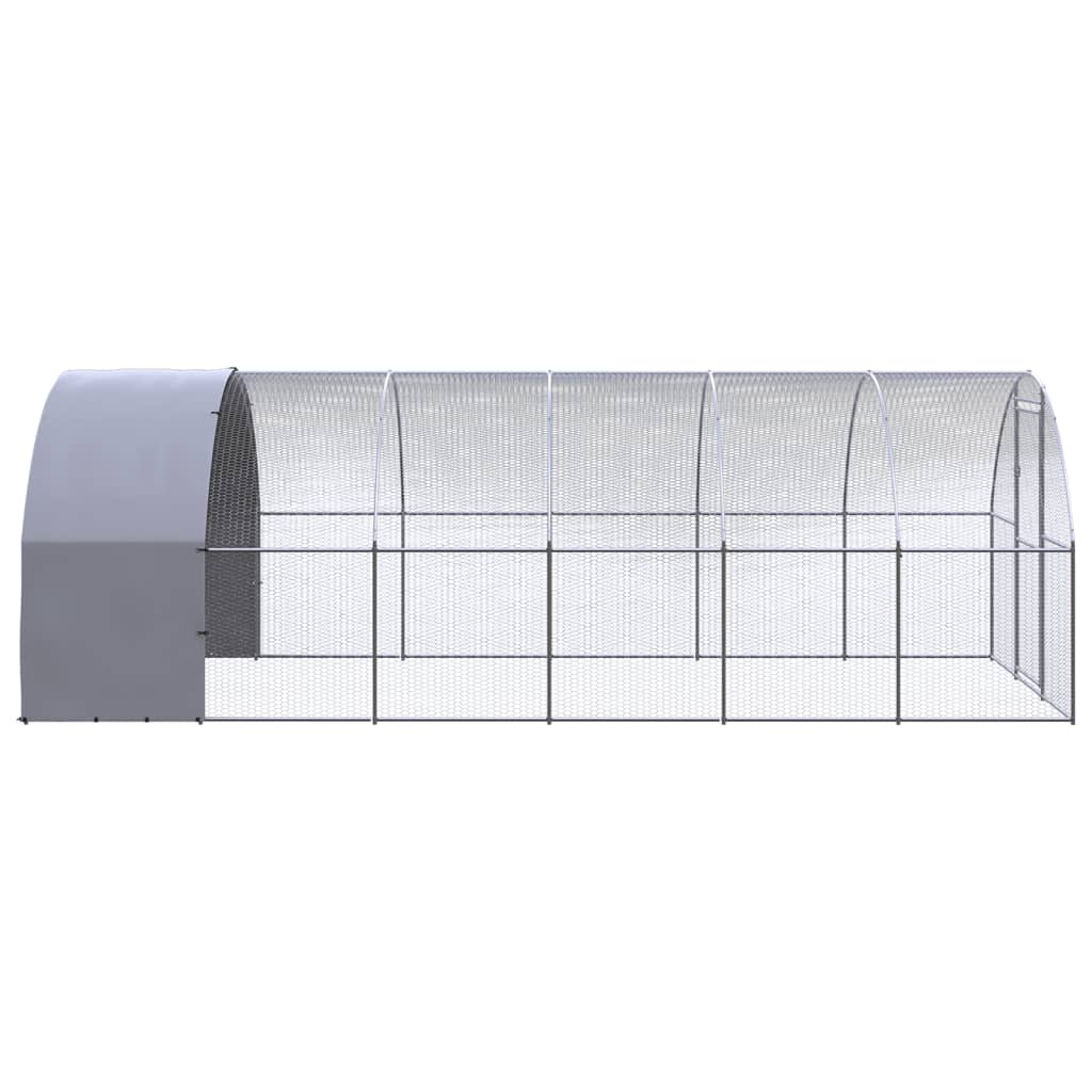 VidaXL Kippenren 3x6x2m gegalvaniseerd staal