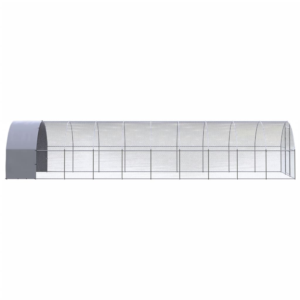 VidaXL Kippenren 3x10x2m gegalvaniseerd staal