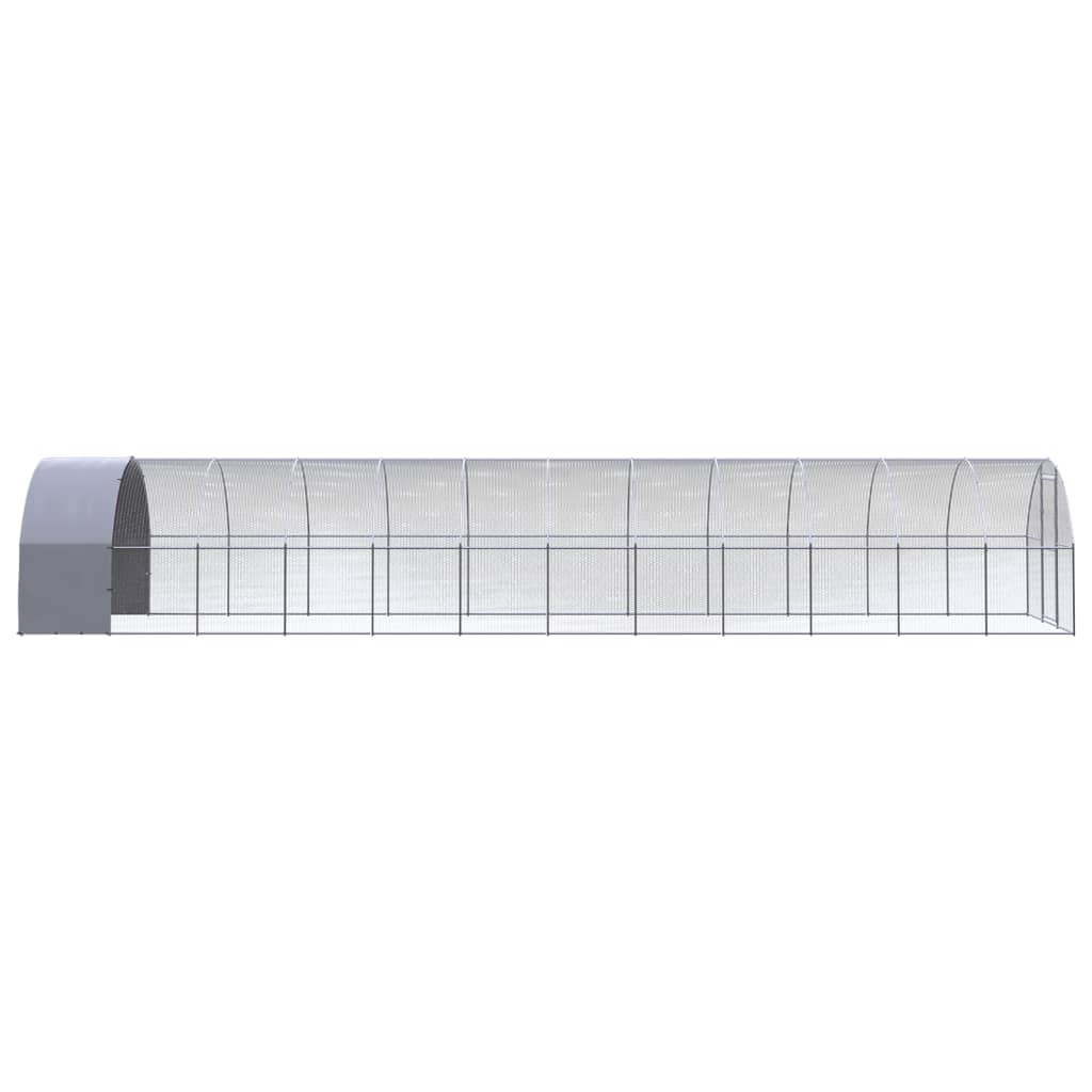 VidaXL Kippenren 3x12x2m gegalvaniseerd staal
