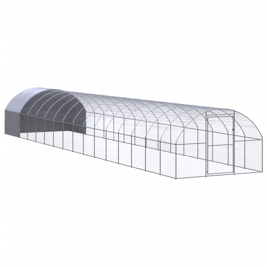 VidaXL Kippenren 3x16x2m gegalvaniseerd staal