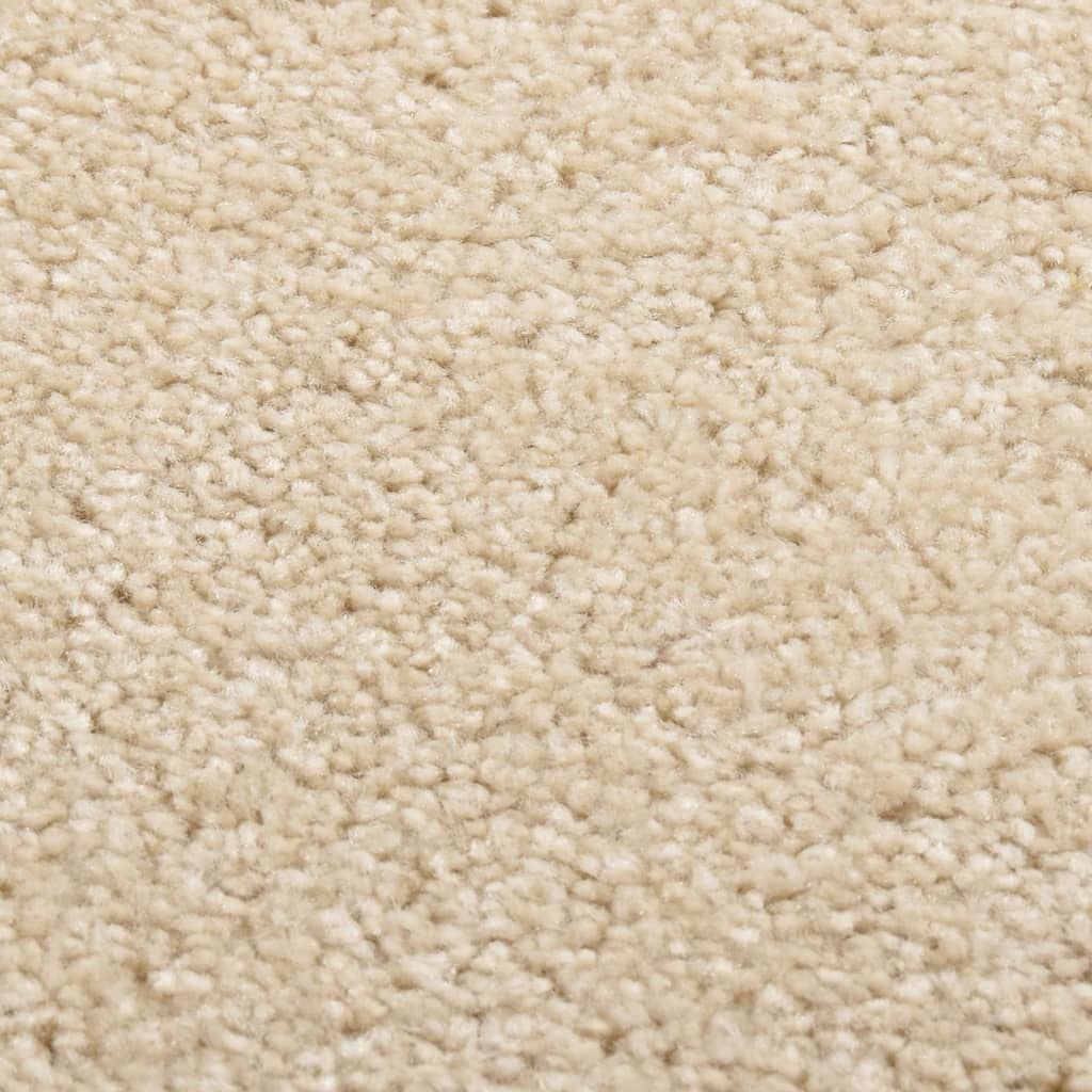 VidaXL Vloerkleed kortpolig 240x340 cm beige