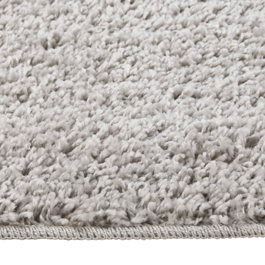 Vidaxl vloerkleed shaggy antislip 80x150 cm lichtgrijs