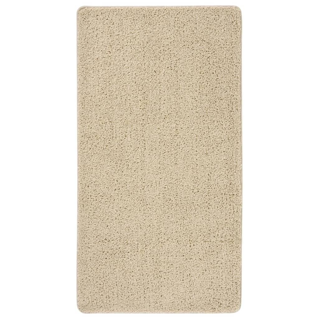 VidaXL Vloerkleed shaggy antislip 80x150cm crèmekleurig