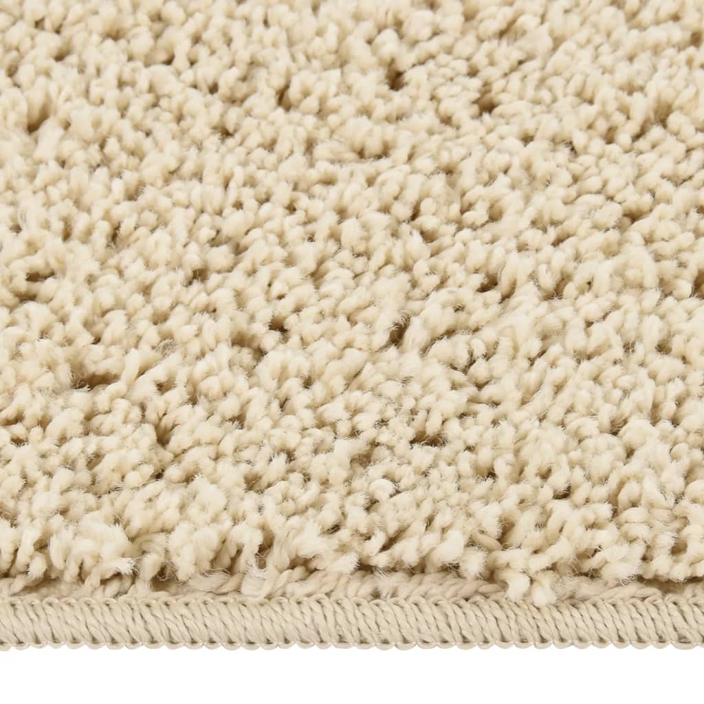 Vidaxl vloerkleed shaggy antislip 200x290 cm crèmekleurig