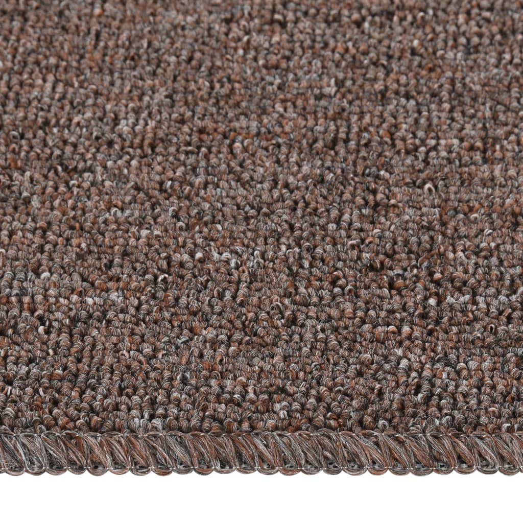 Vidaxl trapmatten 15 st antislip rechthoekig 60x25 cm bruin