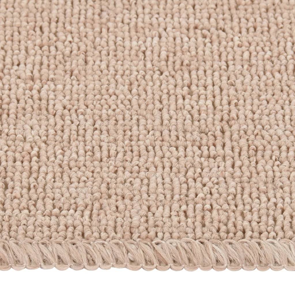 Vidaxl trapmatten 15 st antislip rechthoekig 60x25 cm beige