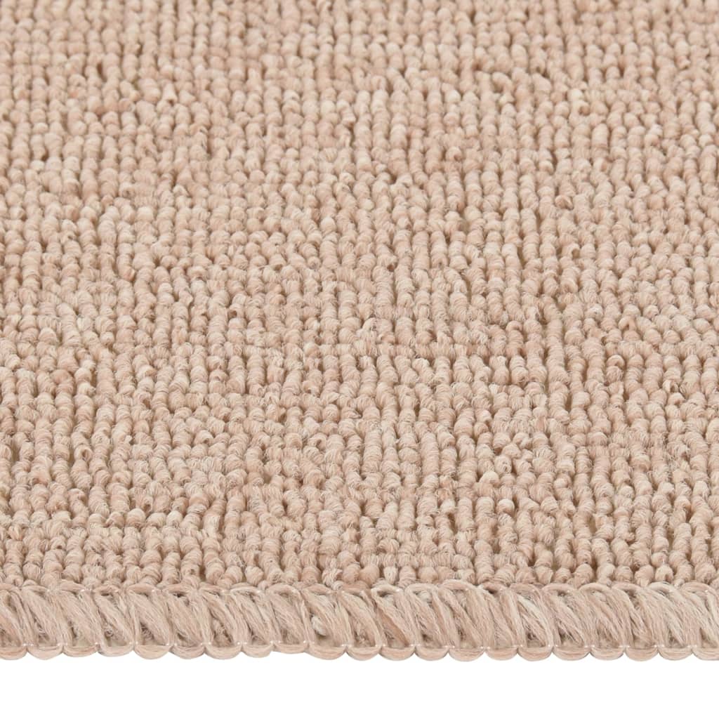 Vidaxl trapmatten 15 st antislip rechthoekig 75x20 cm beige