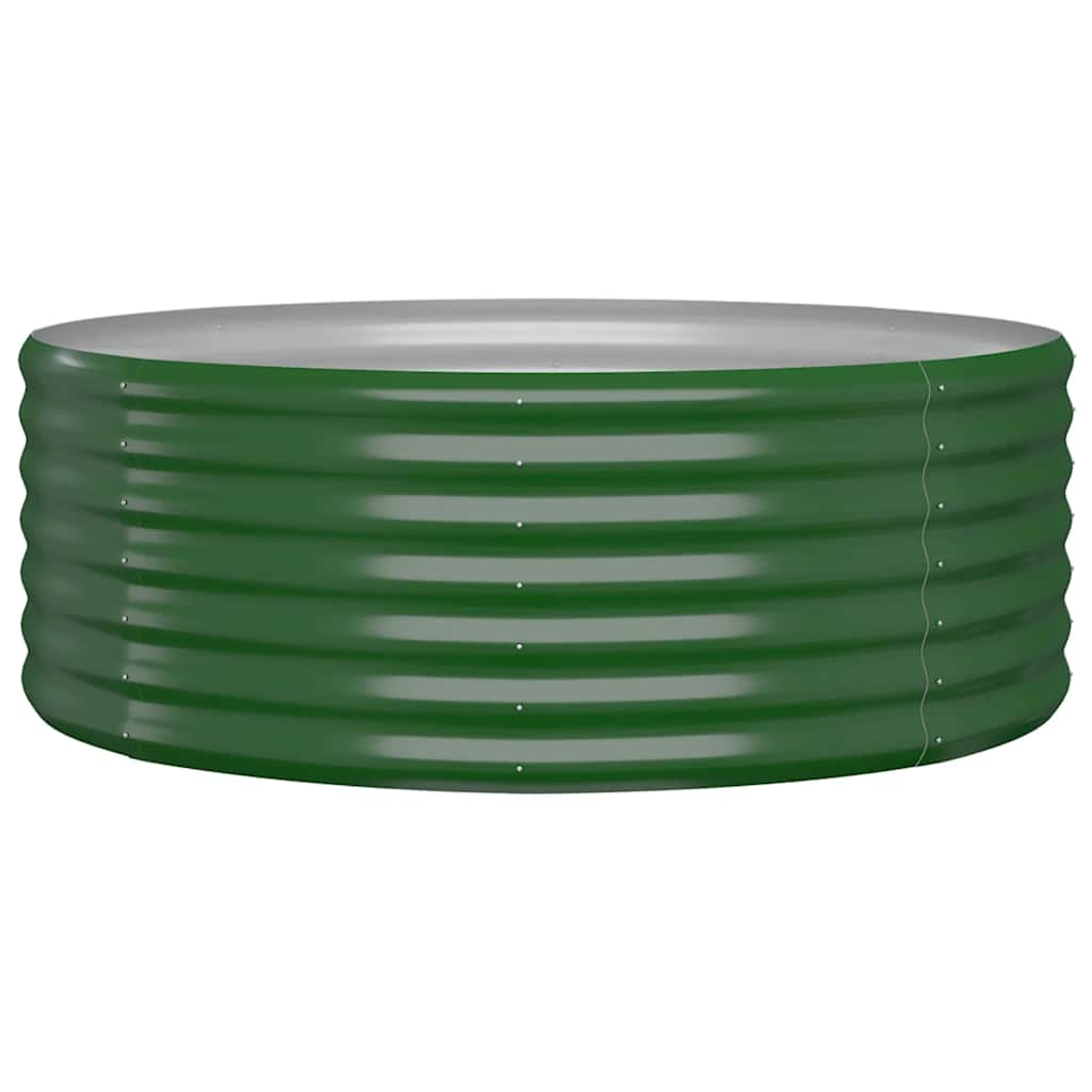Vidaxl plantenbak 100x100x36 cm gegalvaniseerd staal groen