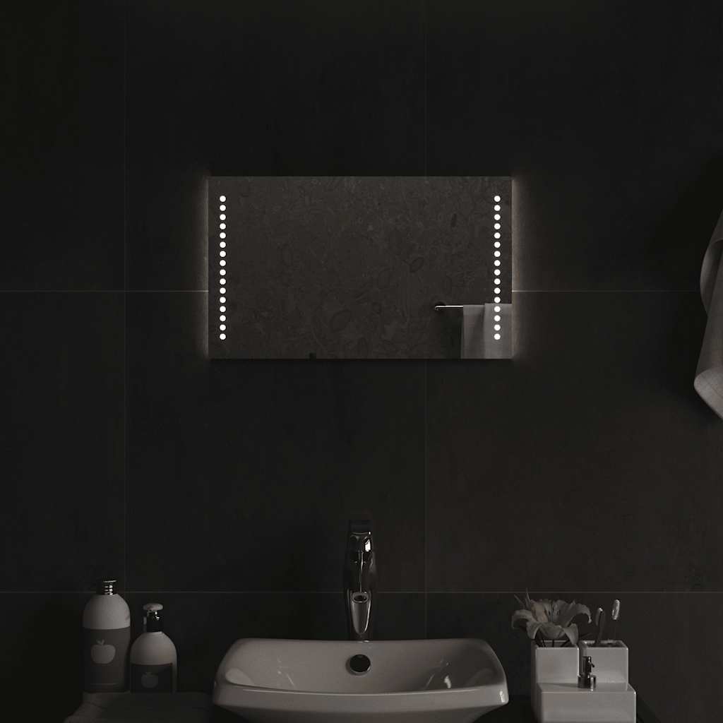 Vidaxl badkamerspiegel led 50x30 cm