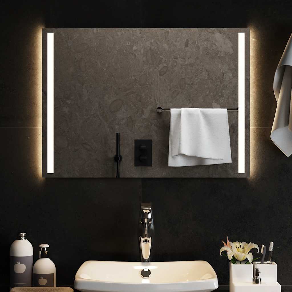 Vidaxl badkamerspiegel led 70x50 cm