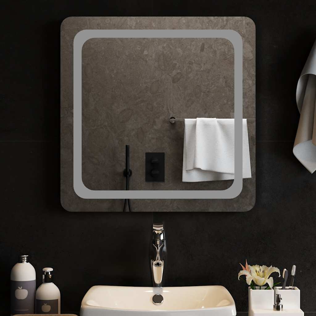 Vidaxl badkamerspiegel led 60x60 cm