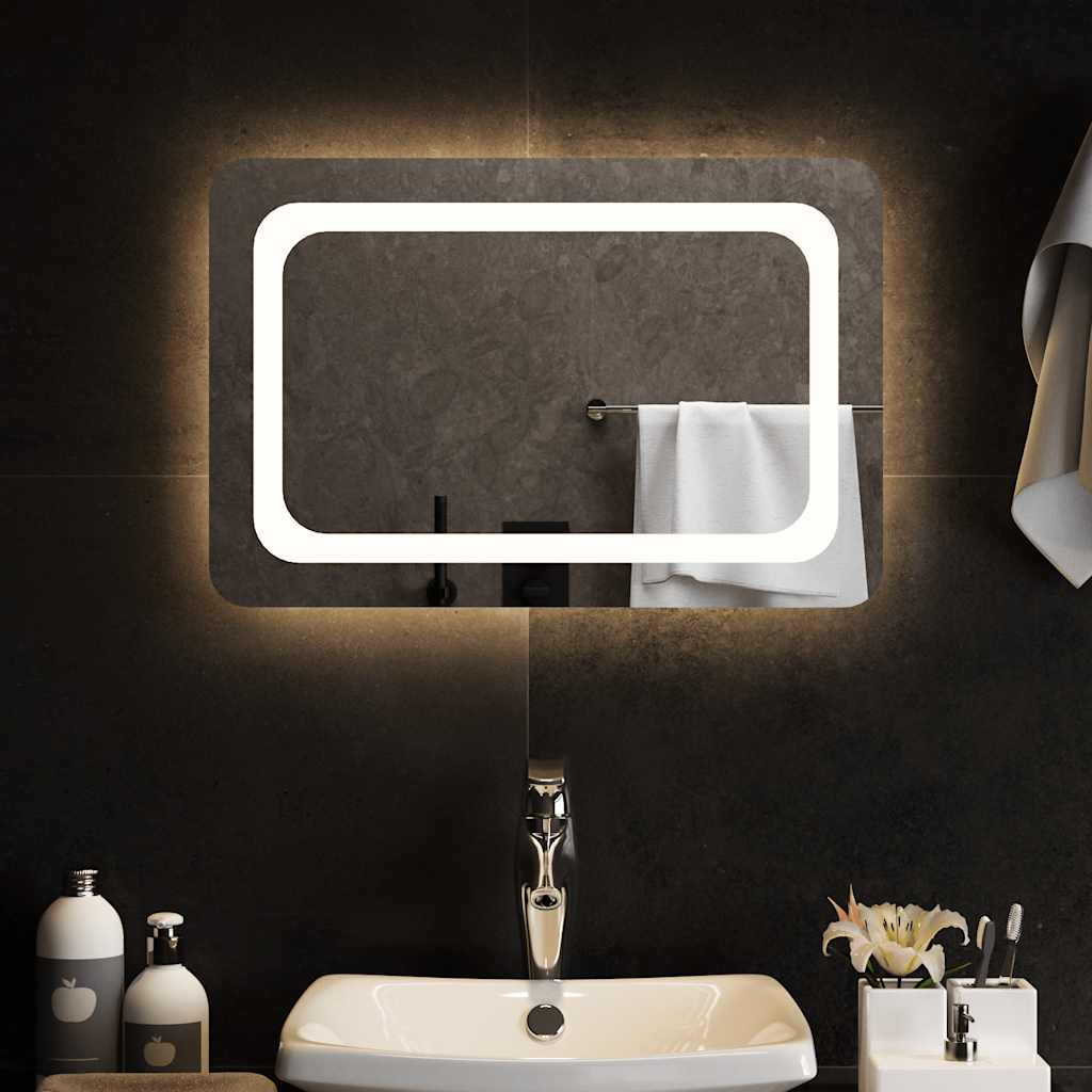 Vidaxl badkamerspiegel led 60x40 cm