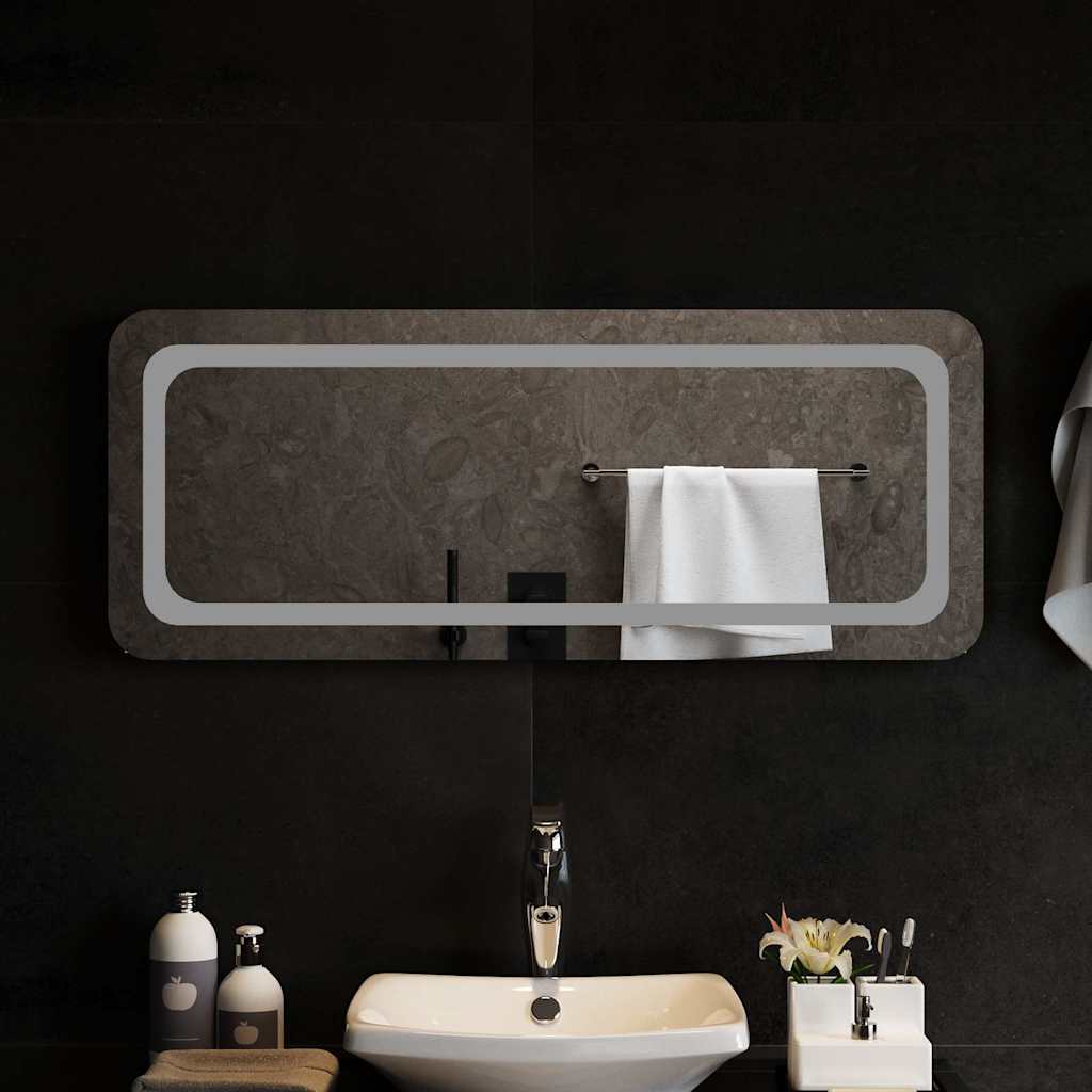 Vidaxl badkamerspiegel led 100x40 cm