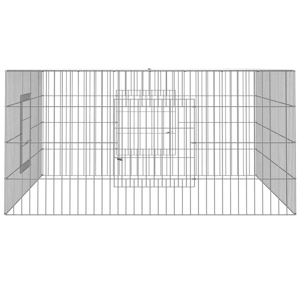 Vidaxl konijnenkooi 110x110x55 cm gegalvaniseerd ijzer