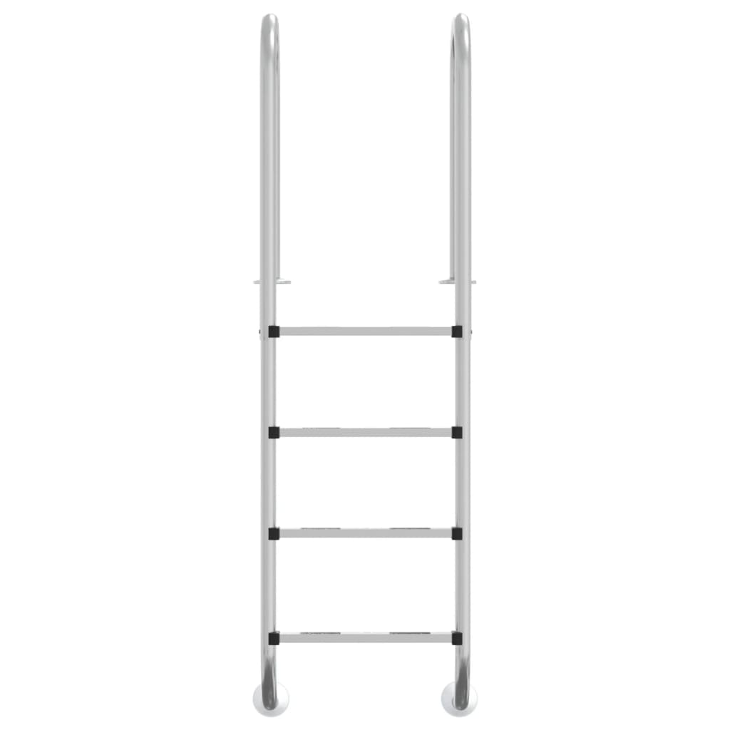 Vidaxl zwembadladder 54x38x184,5 cm 304 roestvrij staal