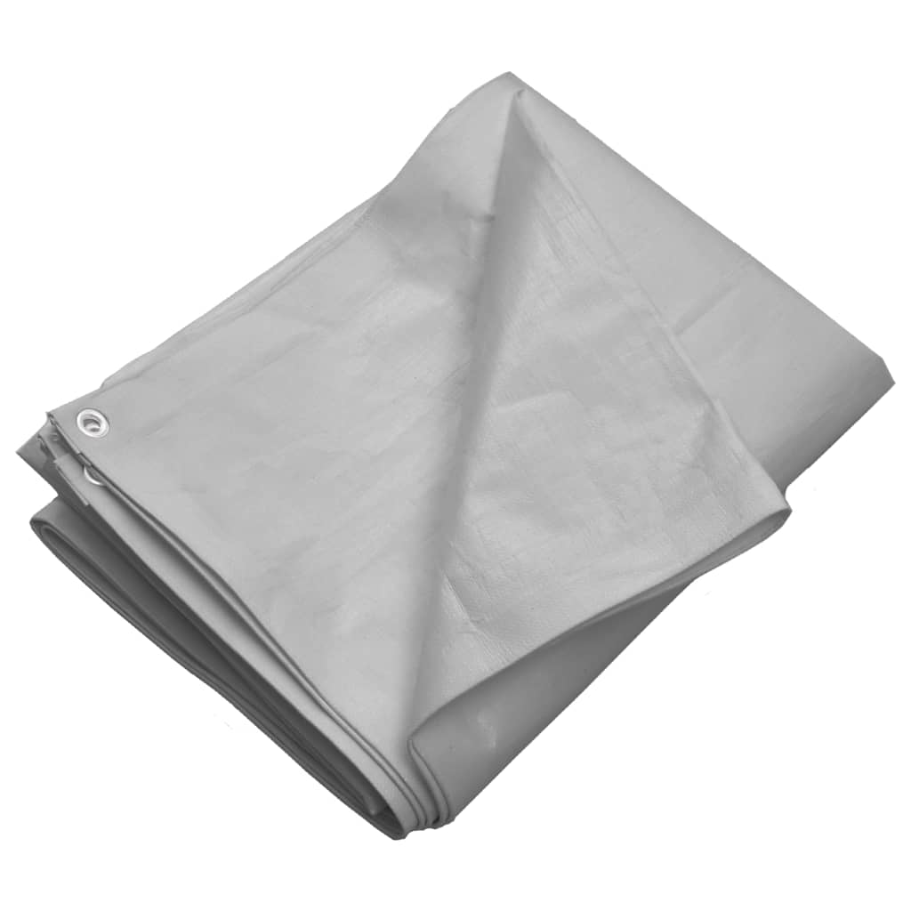 Vidaxl dekzeil 260 g m² 6x10 m hdpe grijs
