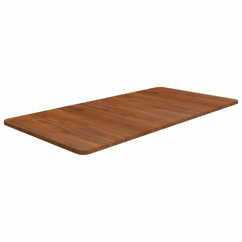 Vidaxl wastafelblad 100x50x1,5cm massief hout donkerbruin