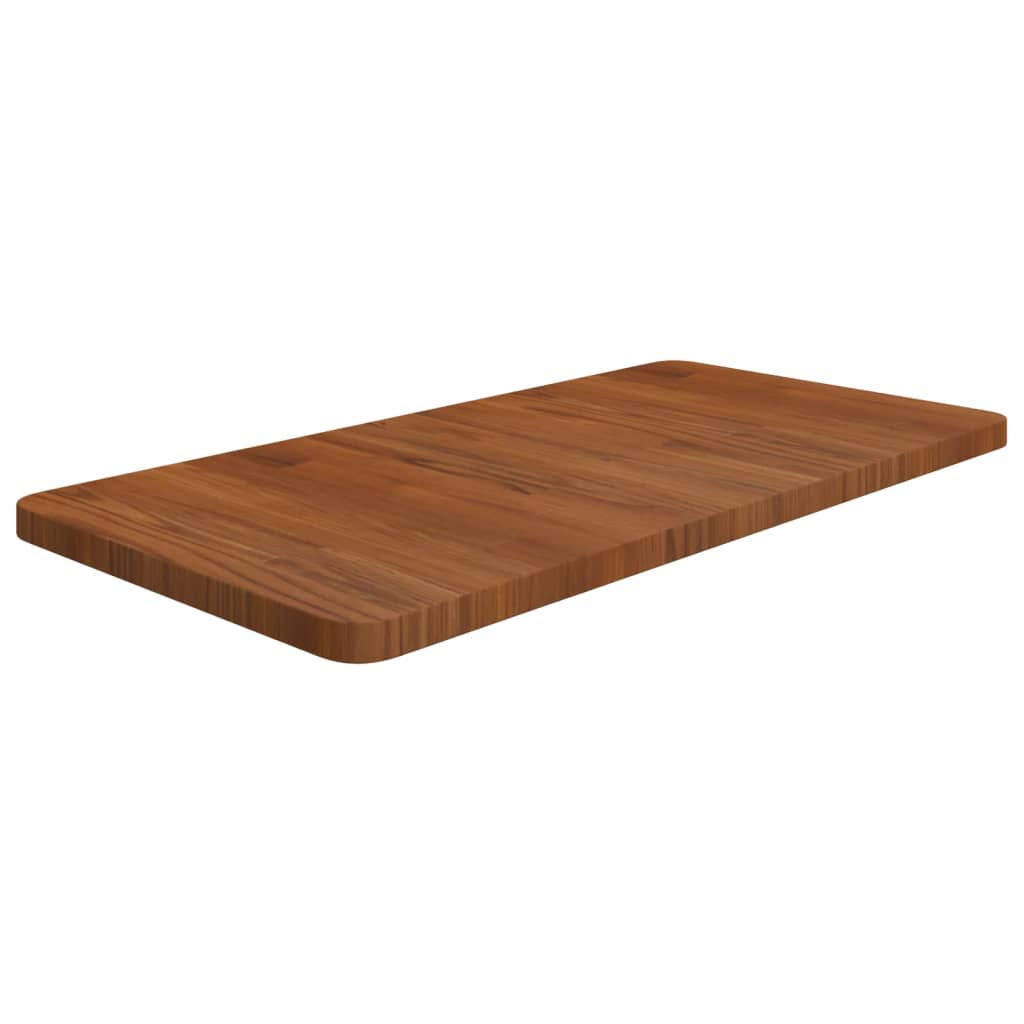 Vidaxl wastafelblad 80x40x2,5cm massief hout donkerbruin