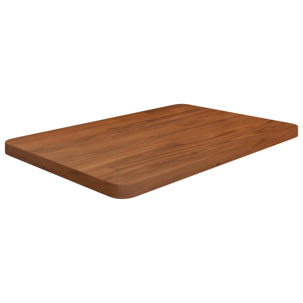 Vidaxl wastafelblad 60x40x2,5cm massief hout donkerbruin