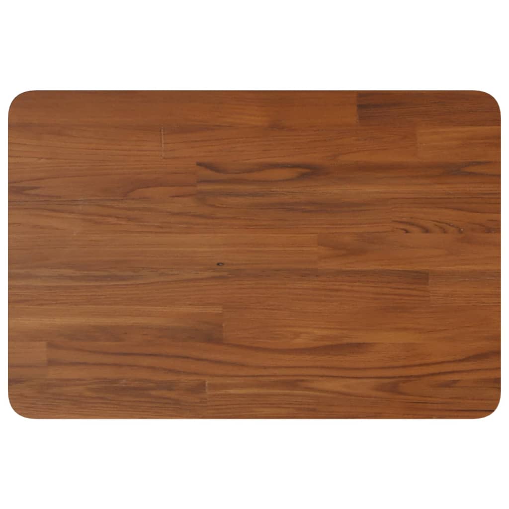 Vidaxl wastafelblad 60x40x2,5cm massief hout donkerbruin