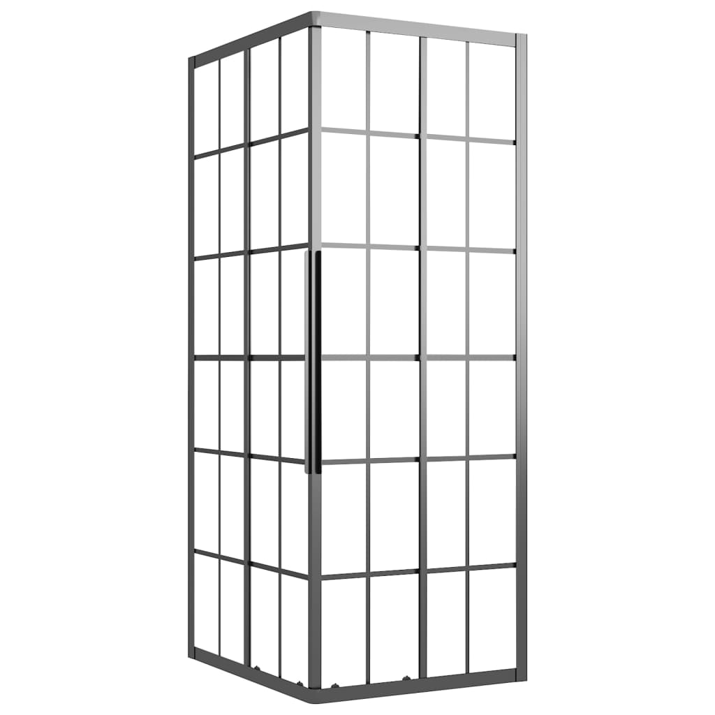 Vidaxl douchecabine 80x70x180 cm mat esg zwart