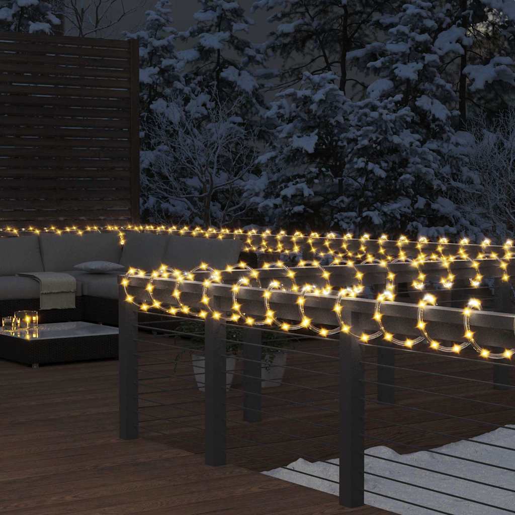 Vidaxl lichtslinger met 120 led's warmwit 5 m pvc
