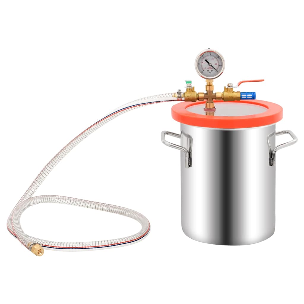 Vidaxl vacuümkamer met 1-traps pomp 5,5 l