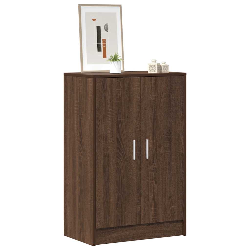 Vidaxl schoenenkast 60x35x92 cm bewerkt hout bruin eikenkleur