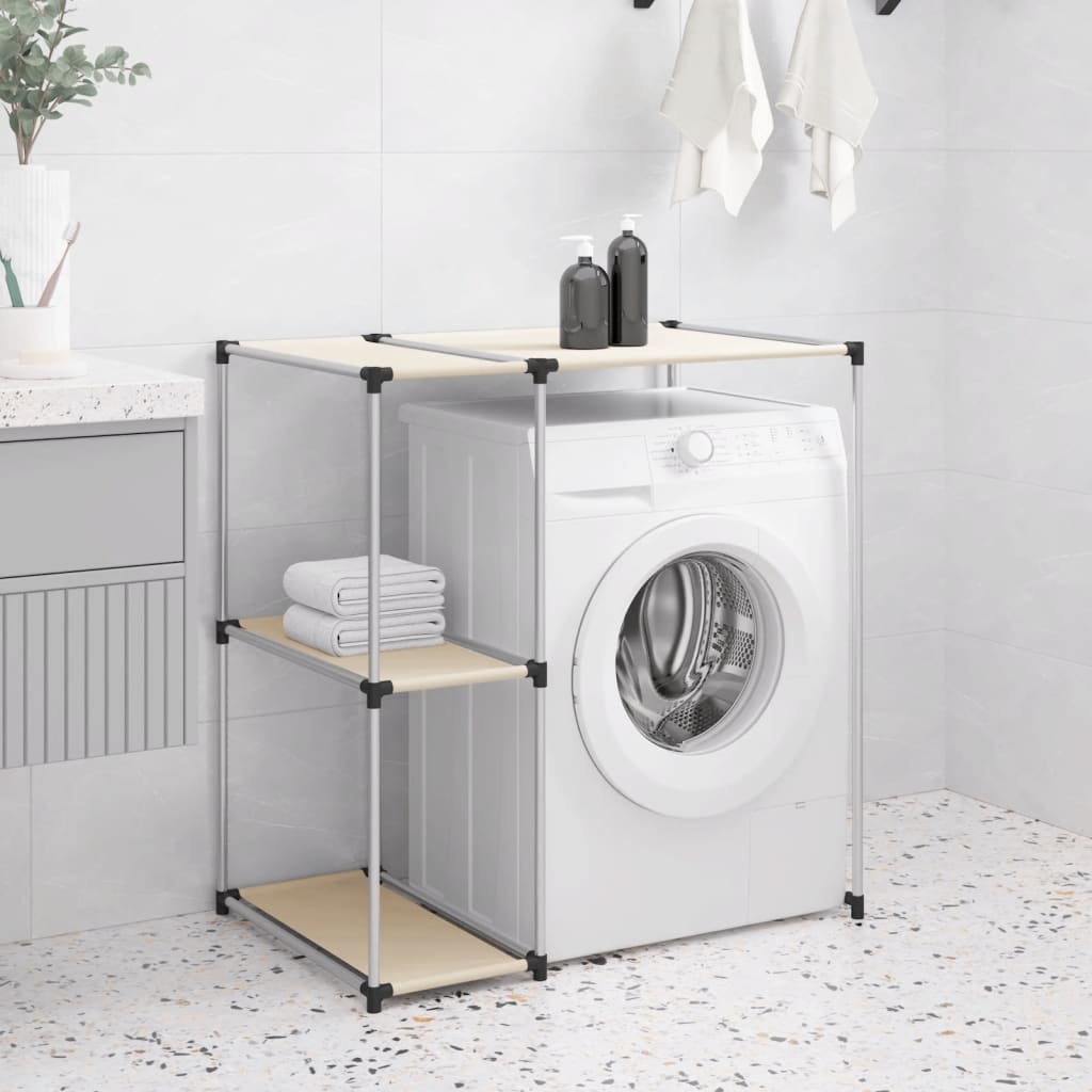 Vidaxl opbergrek voor boven wasmachine 87x55x90,5cm ijzerkleurig