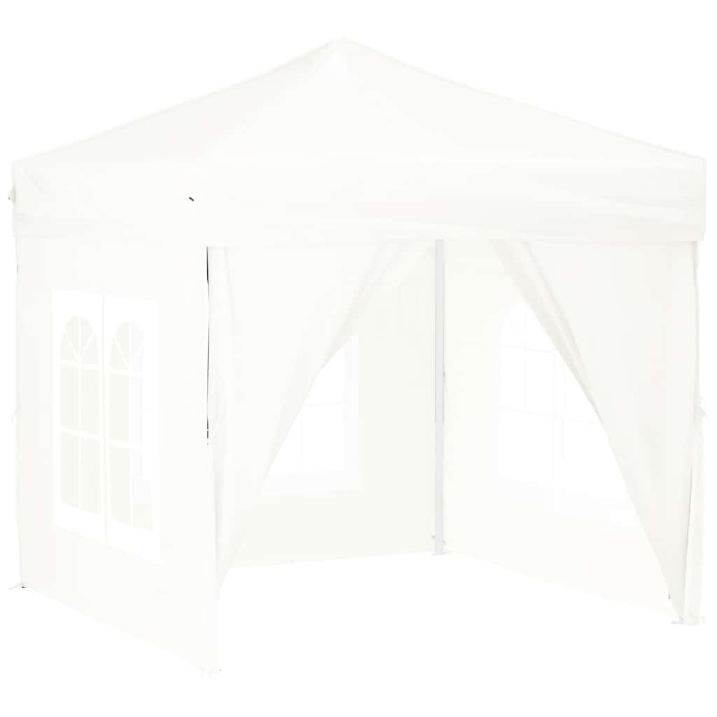 Vidaxl partytent inklapbaar met zijwanden 2x2m wit