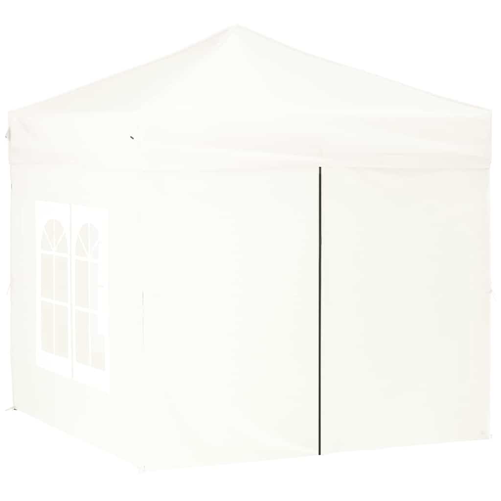 Vidaxl partytent inklapbaar met zijwanden 2x2m wit