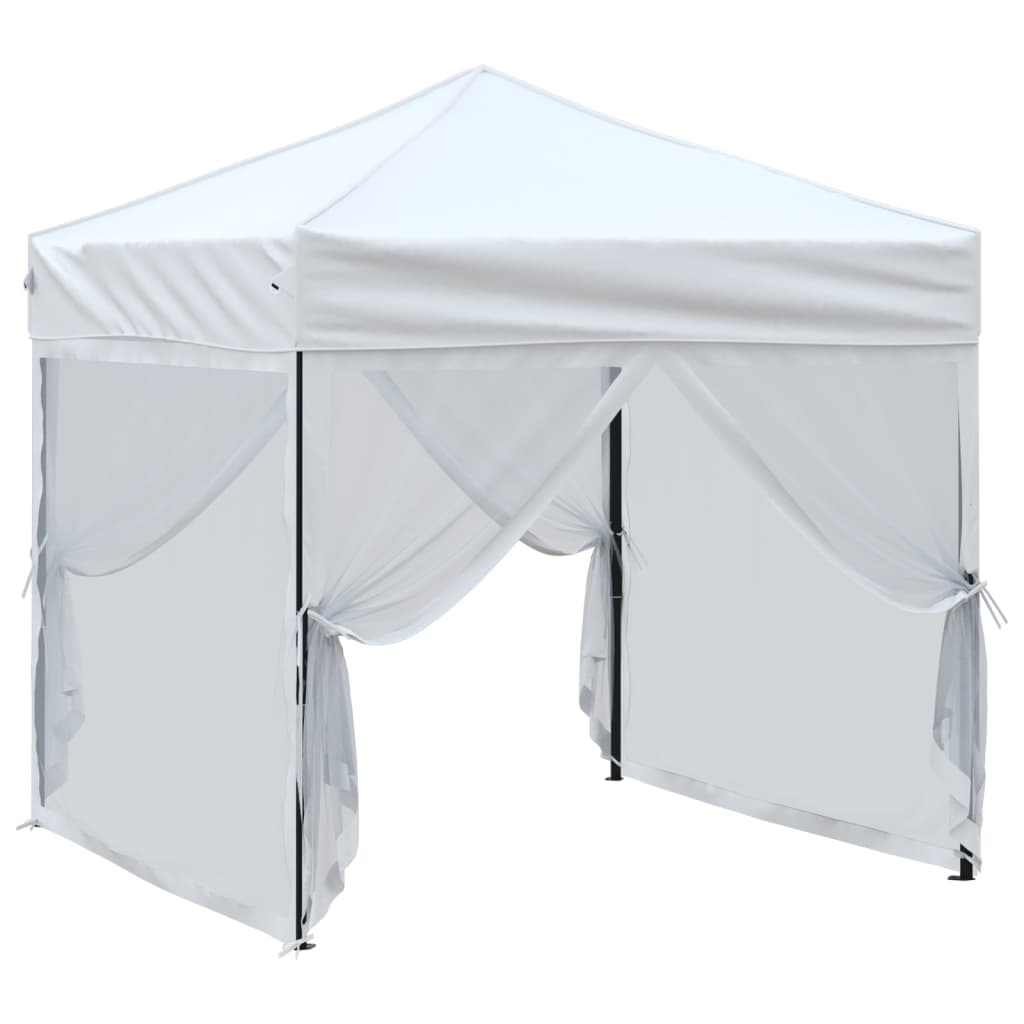 Vidaxl partytent inklapbaar met zijwanden 2x2m wit