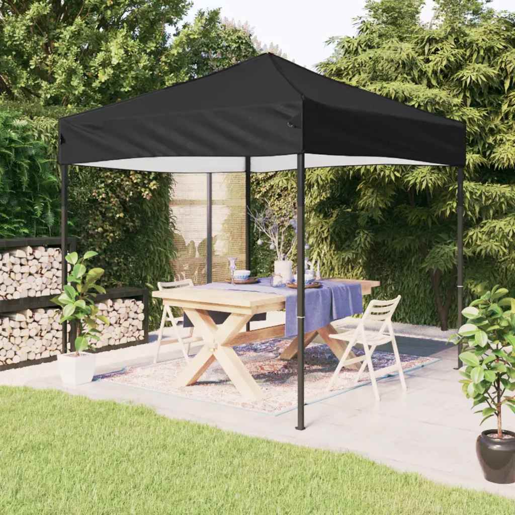 Vidaxl partytent inklapbaar 3x3m zwart