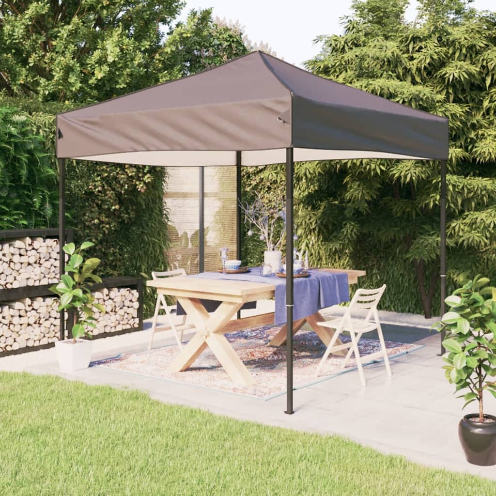 Vidaxl partytent inklapbaar 3x3m taupe