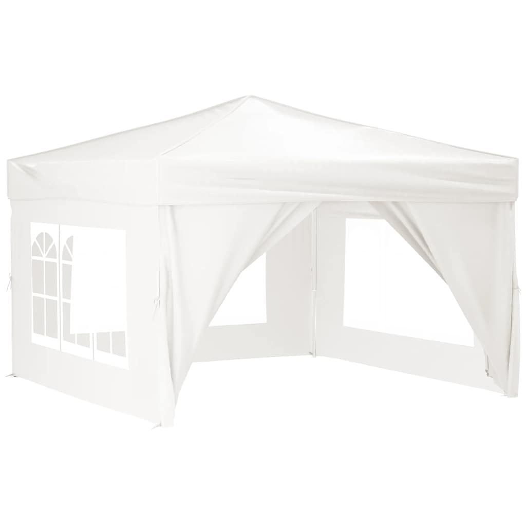 Vidaxl partytent inklapbaar met zijwanden 3x3m wit
