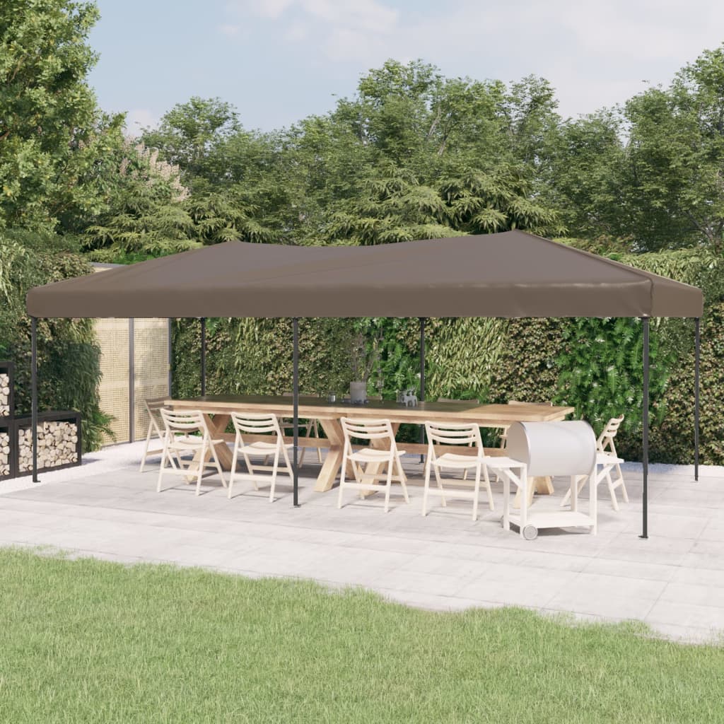 Vidaxl partytent inklapbaar 3x6m taupe