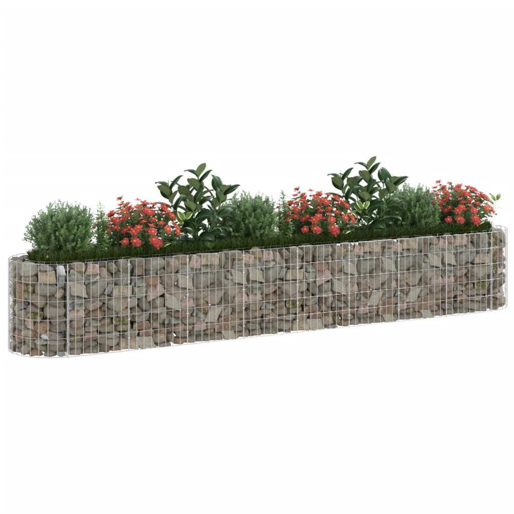 VidaXL Gabion plantenbak vergroot 330x50x50 cm gegalvaniseerd ijzer